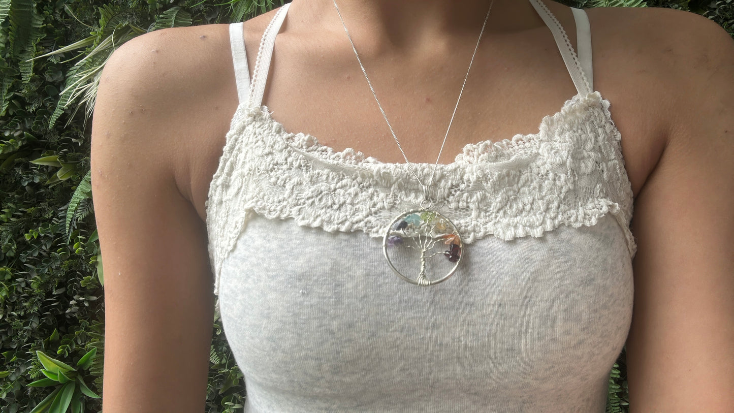 tree of life 7 chakra pendant