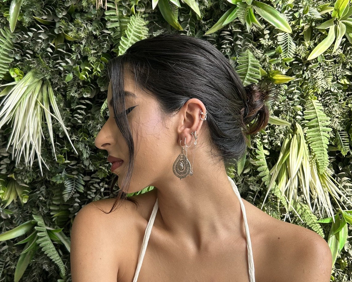 labradorite drop earrings