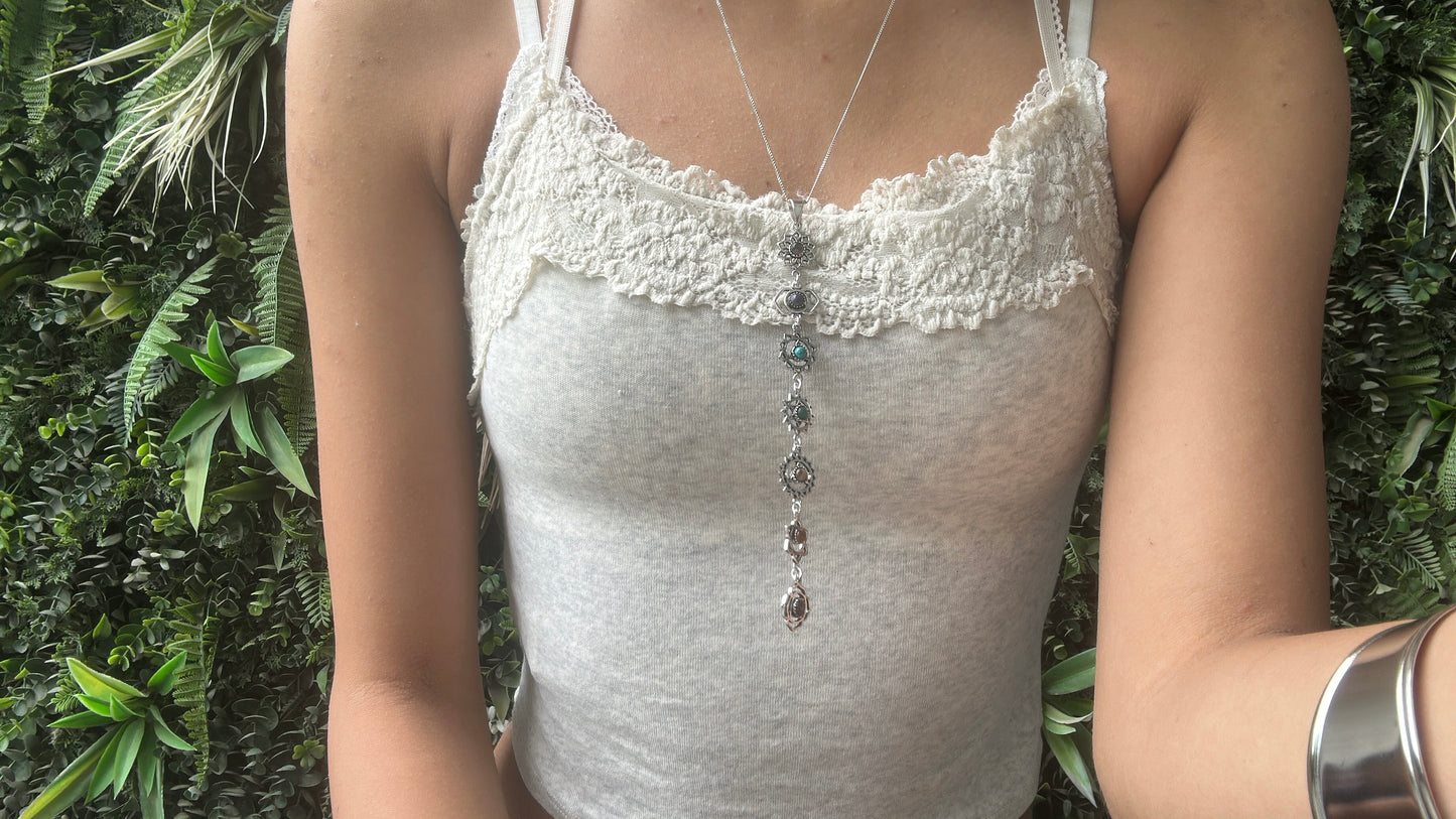 7 chakra cascade pendant