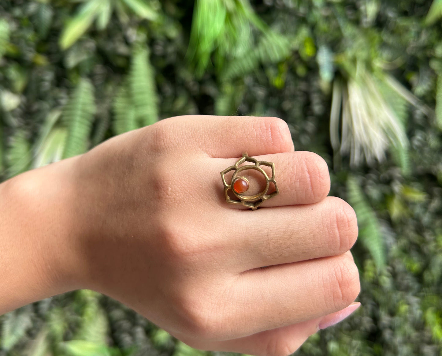 carnelian sacral chakra ring