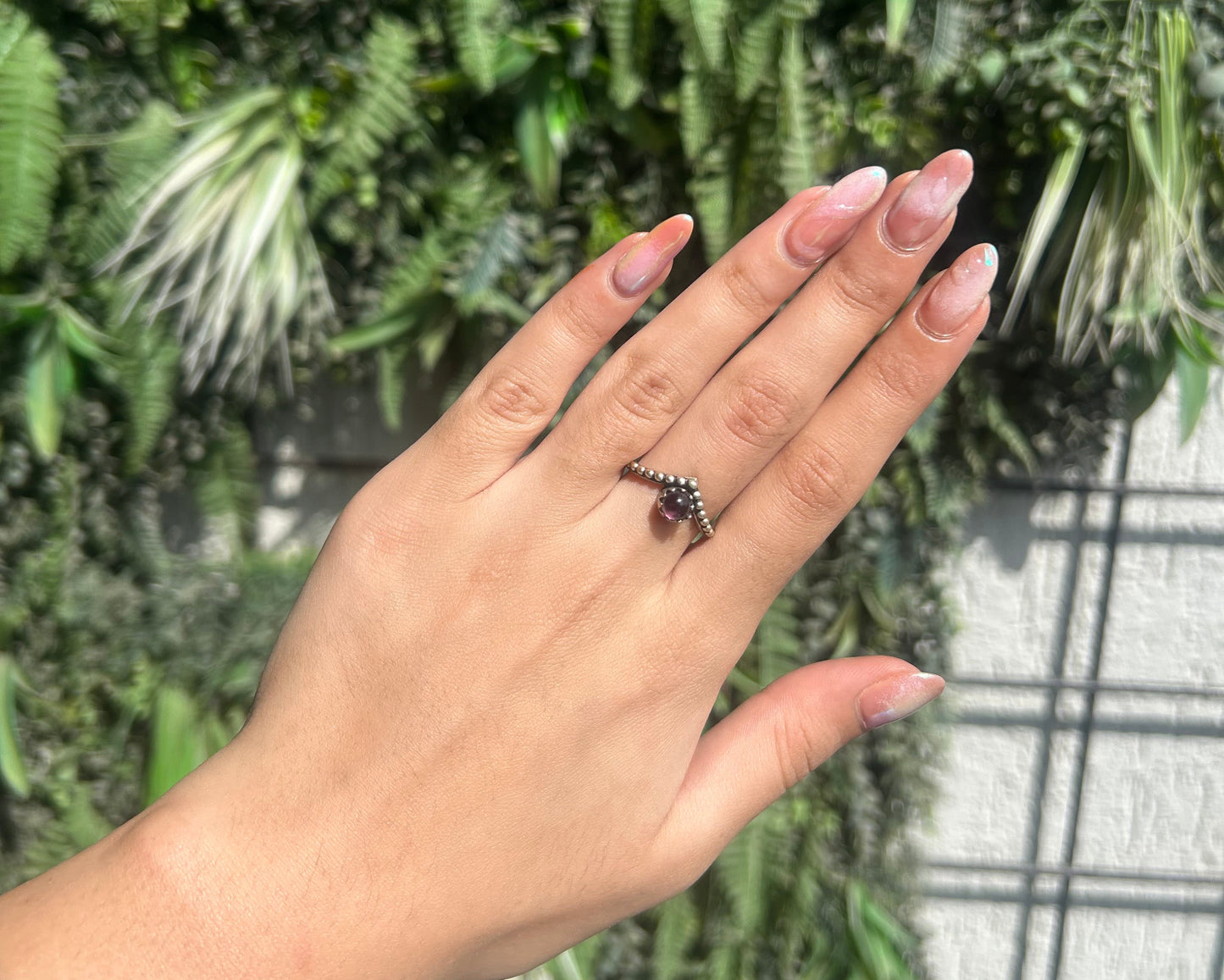 amethyst crown ring