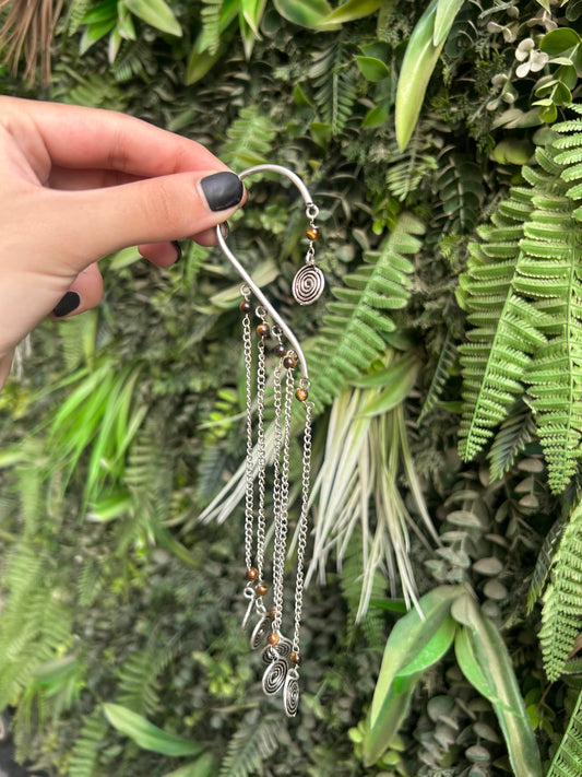tiger's eye ear cuff