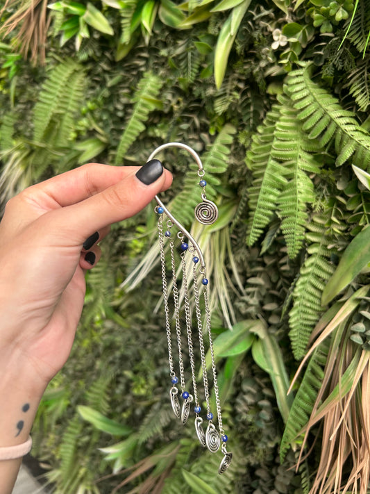 lapis lazuli ear cuff