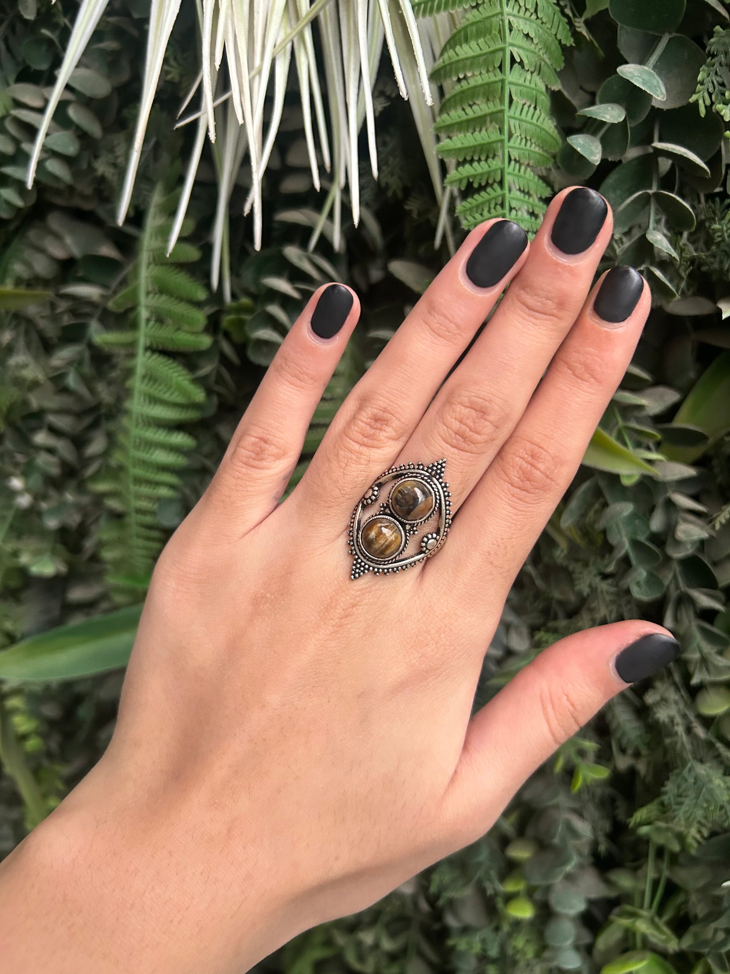 tigers eye ring