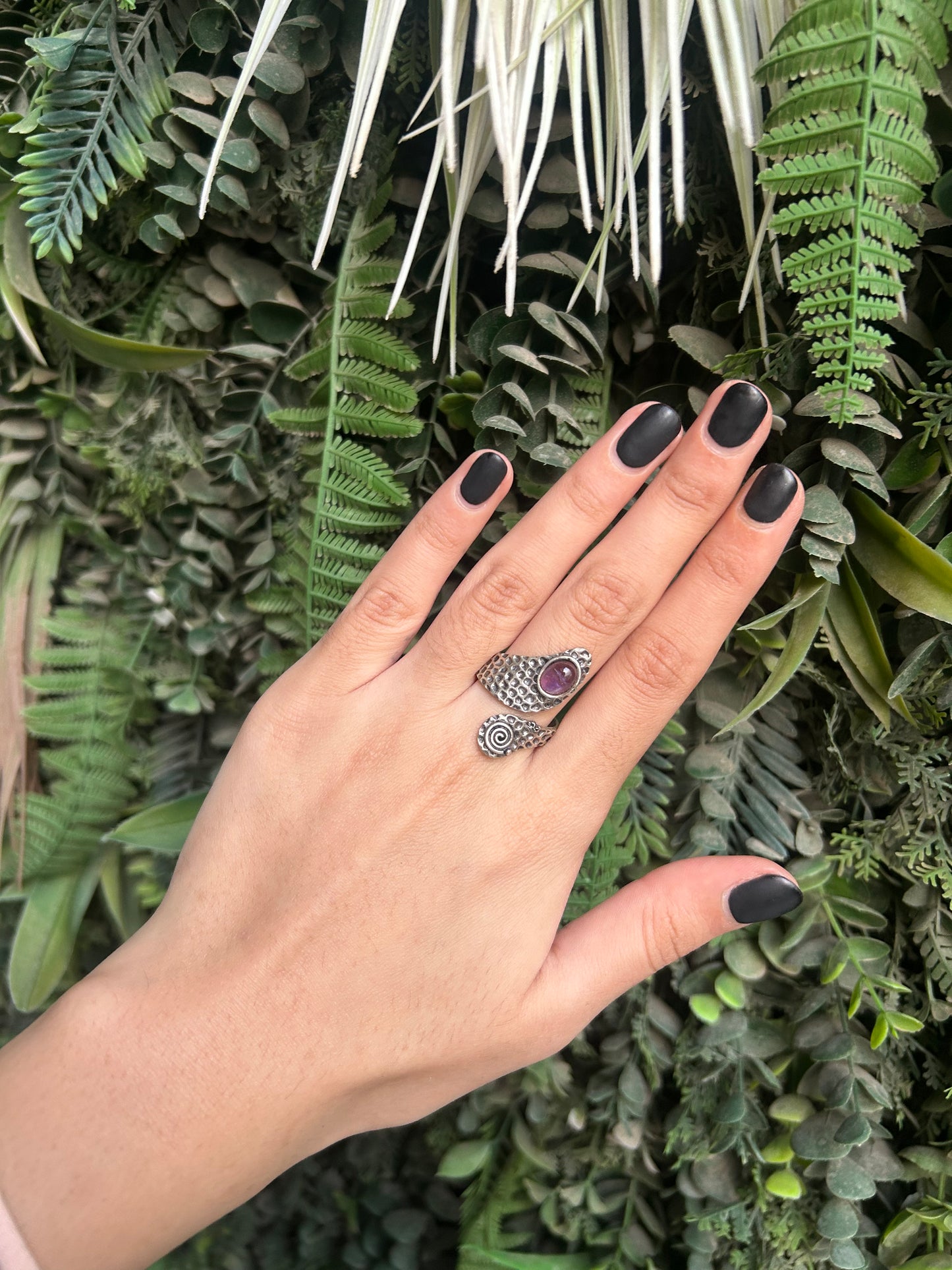 amethyst wrap ring