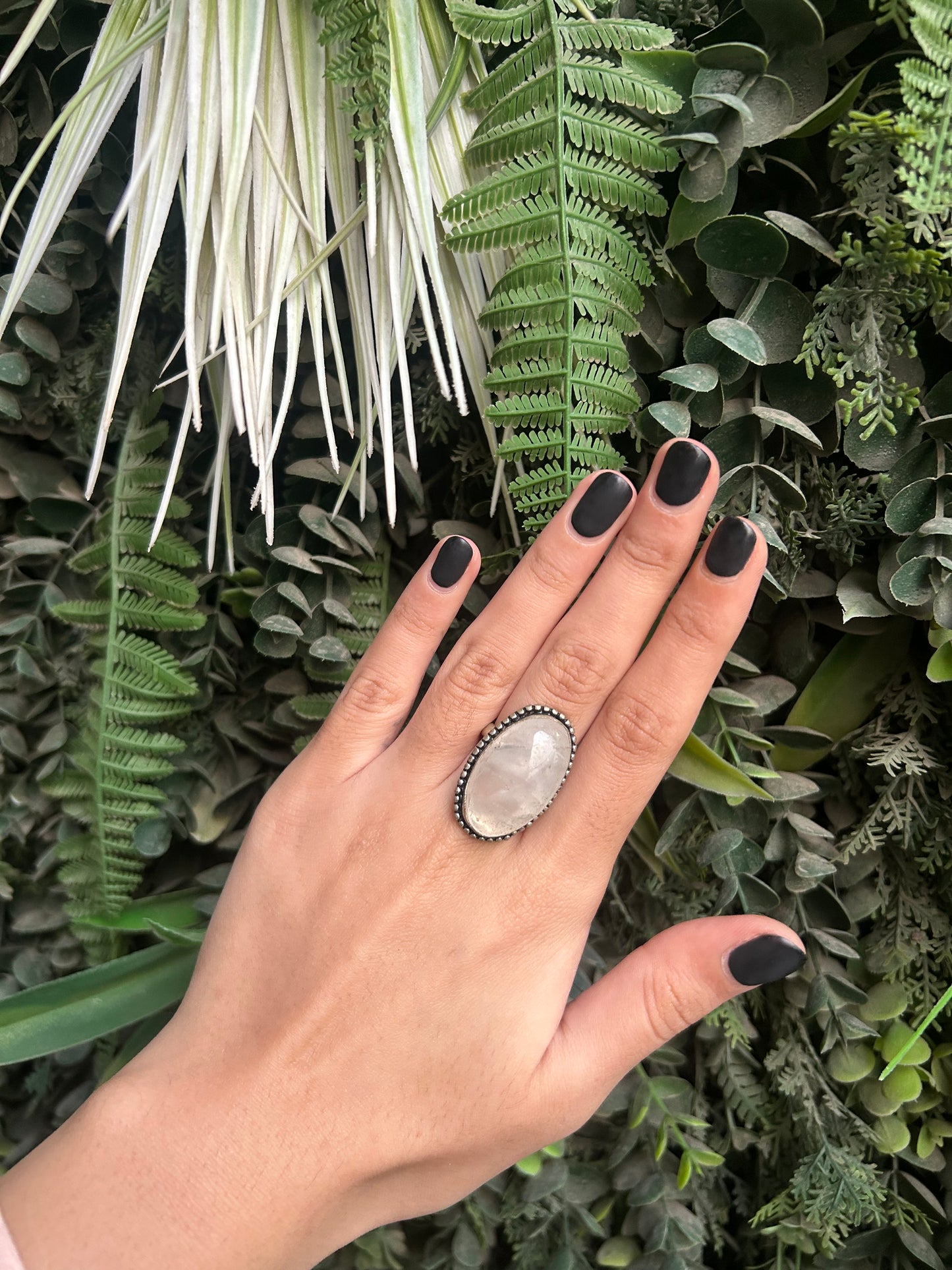 rose quartz ring