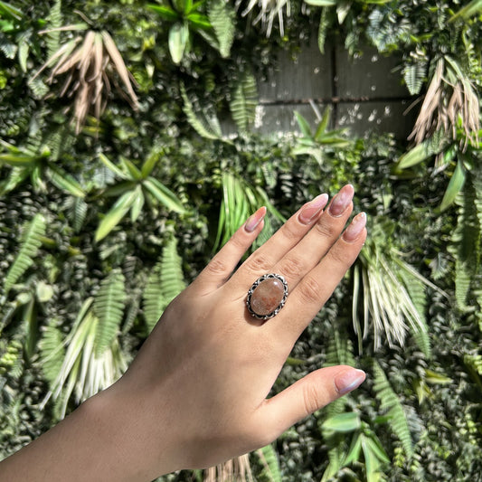 sunstone oval ring