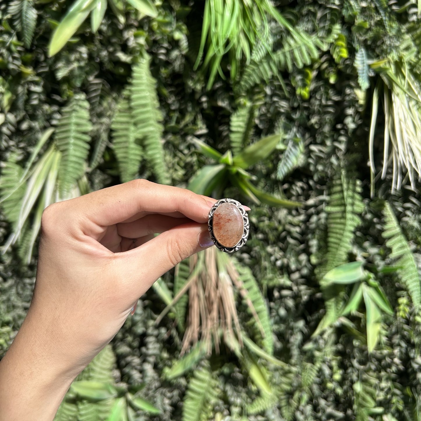 sunstone oval ring
