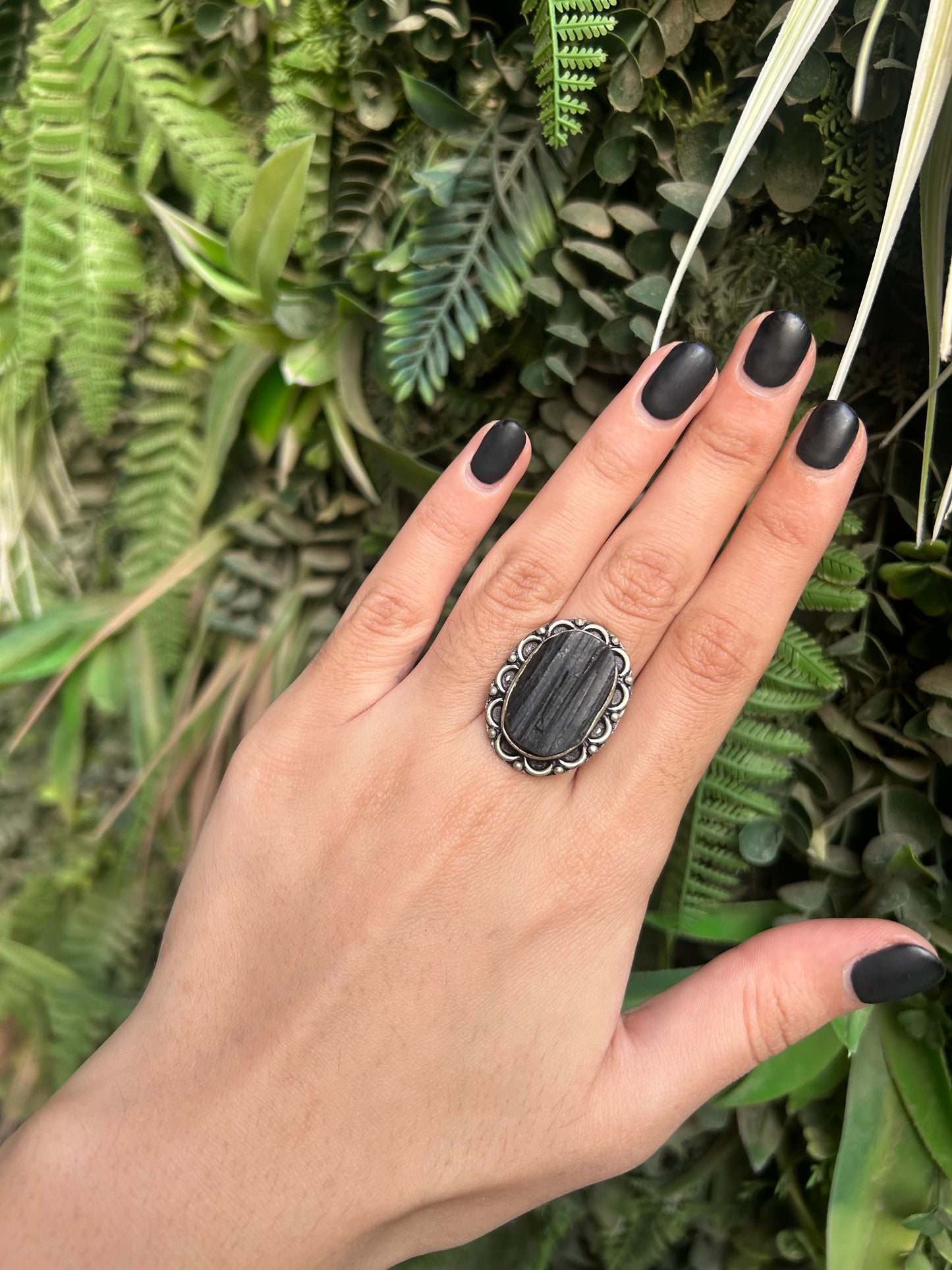 black onyx ring