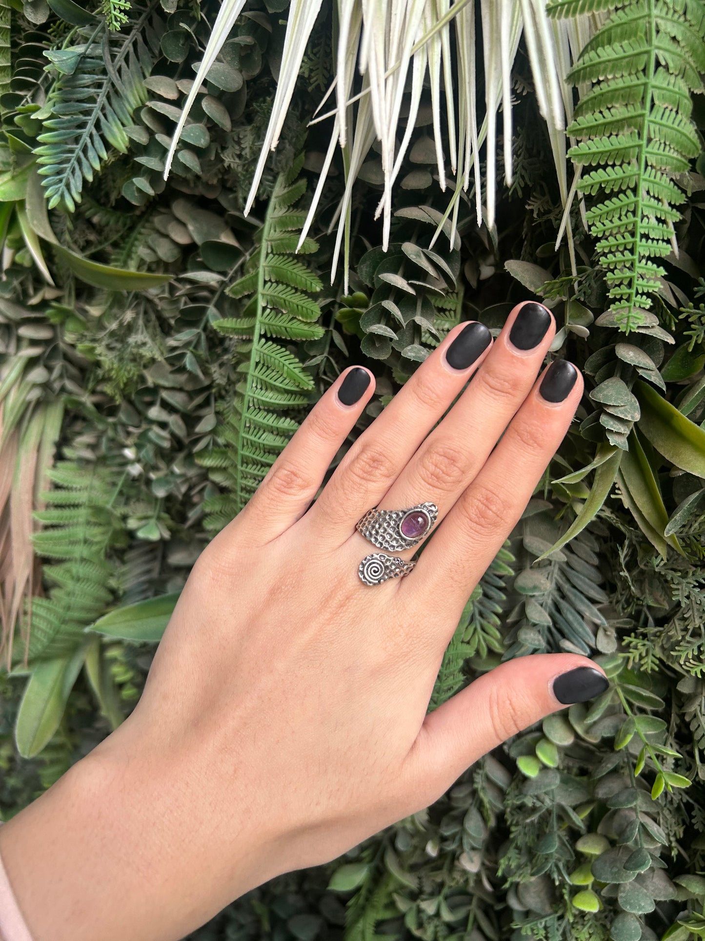 amethyst wrap ring