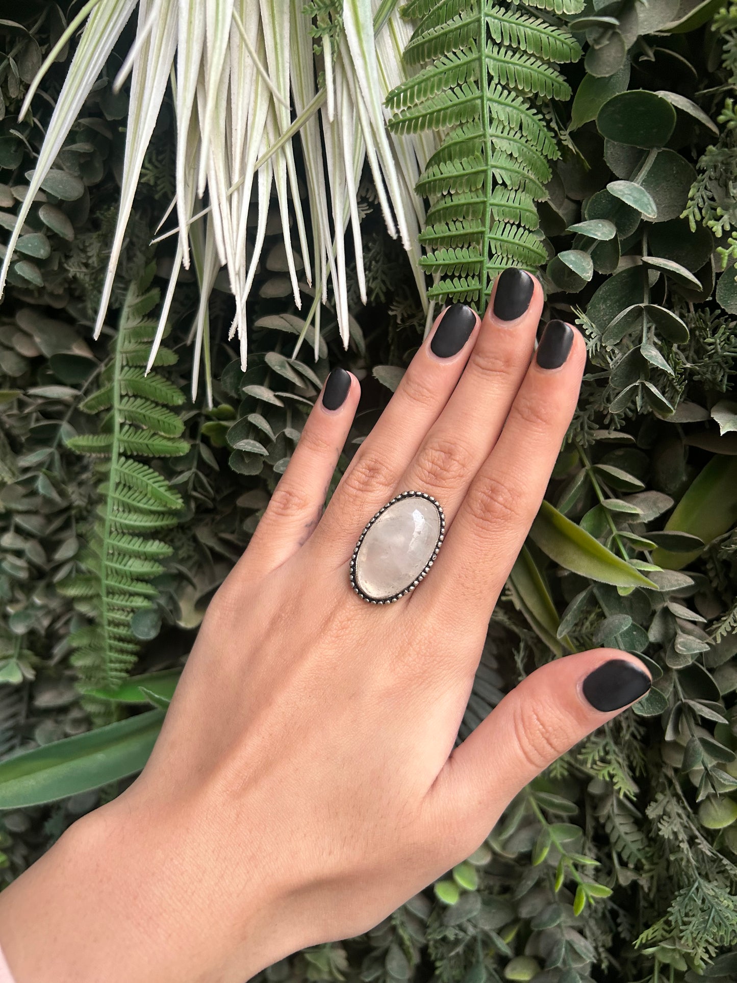rose quartz ring