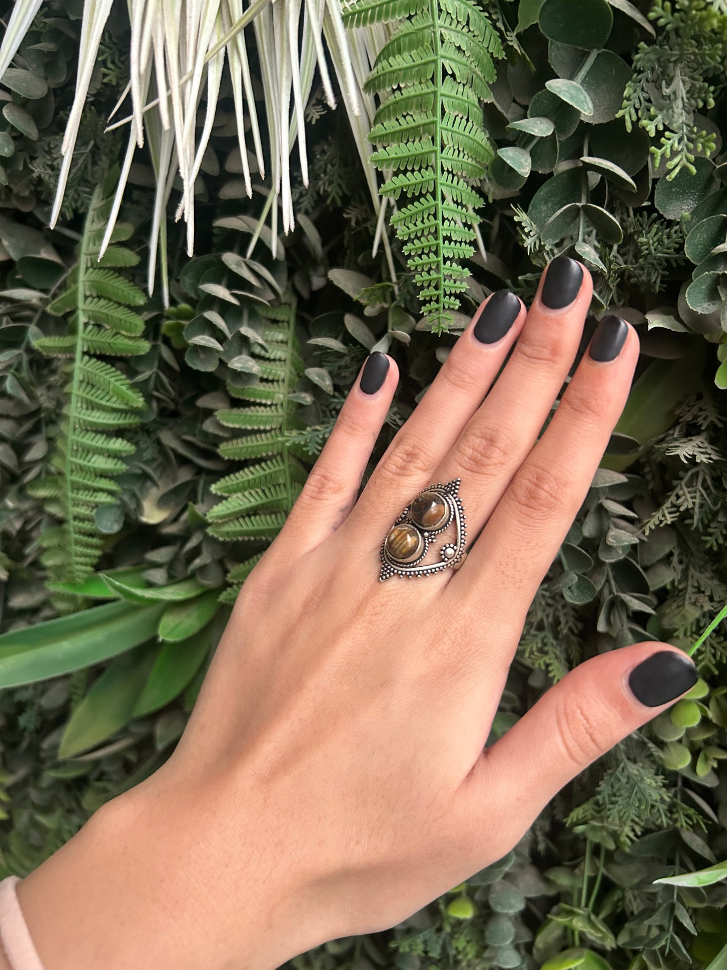 tigers eye ring