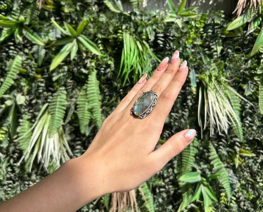labradorite ring (adjustable)