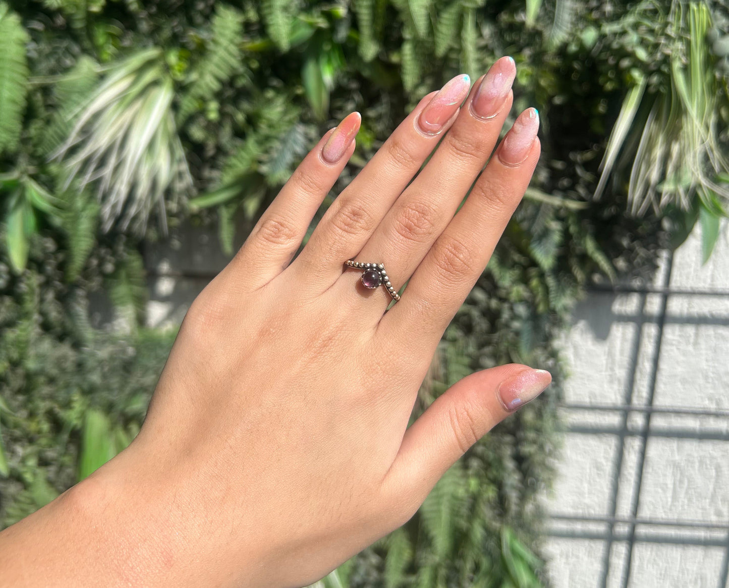 amethyst crown ring