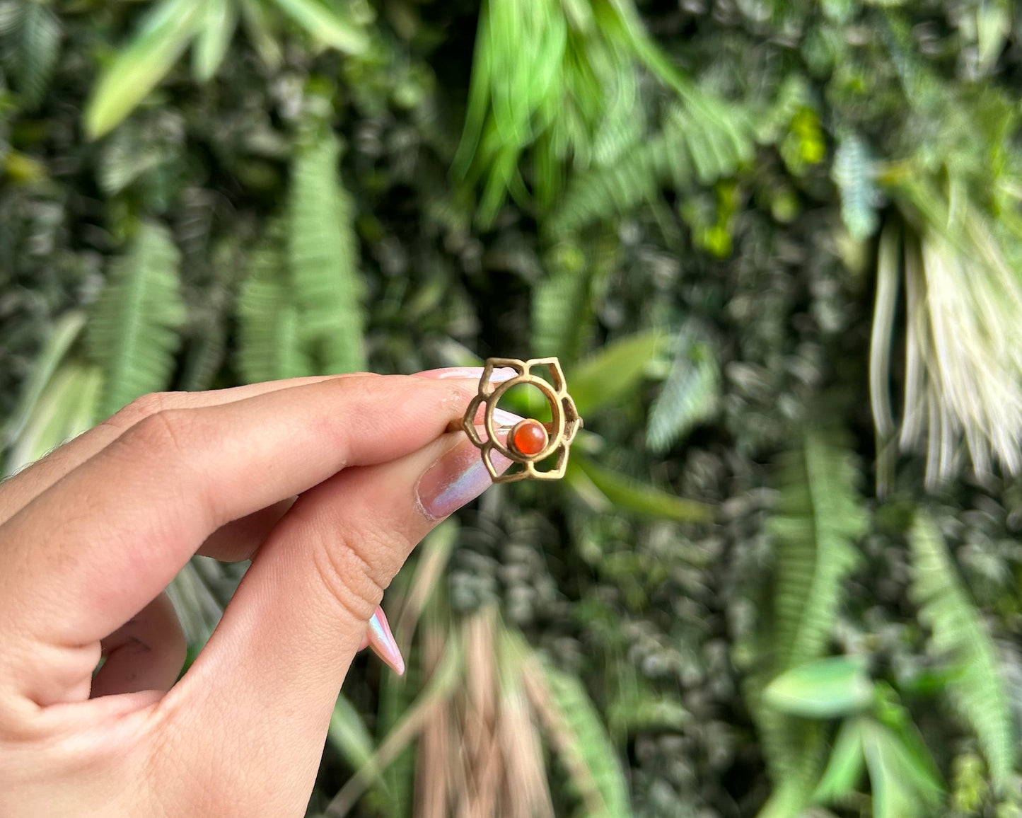 carnelian sacral chakra ring