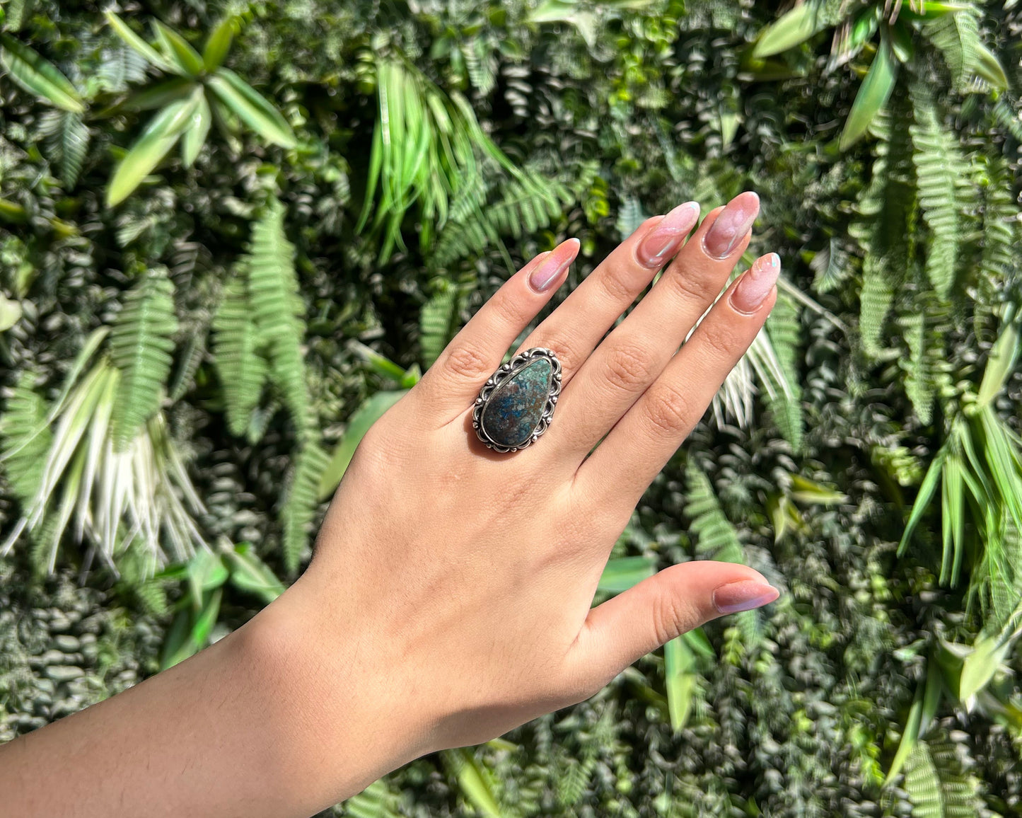 chrysocolla ring (adjustable)