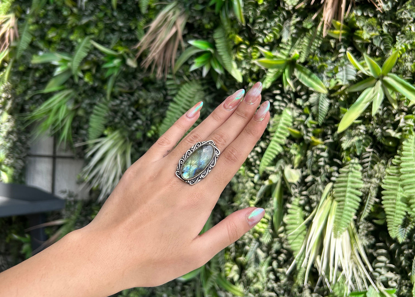 labradorite ring (adjustable)